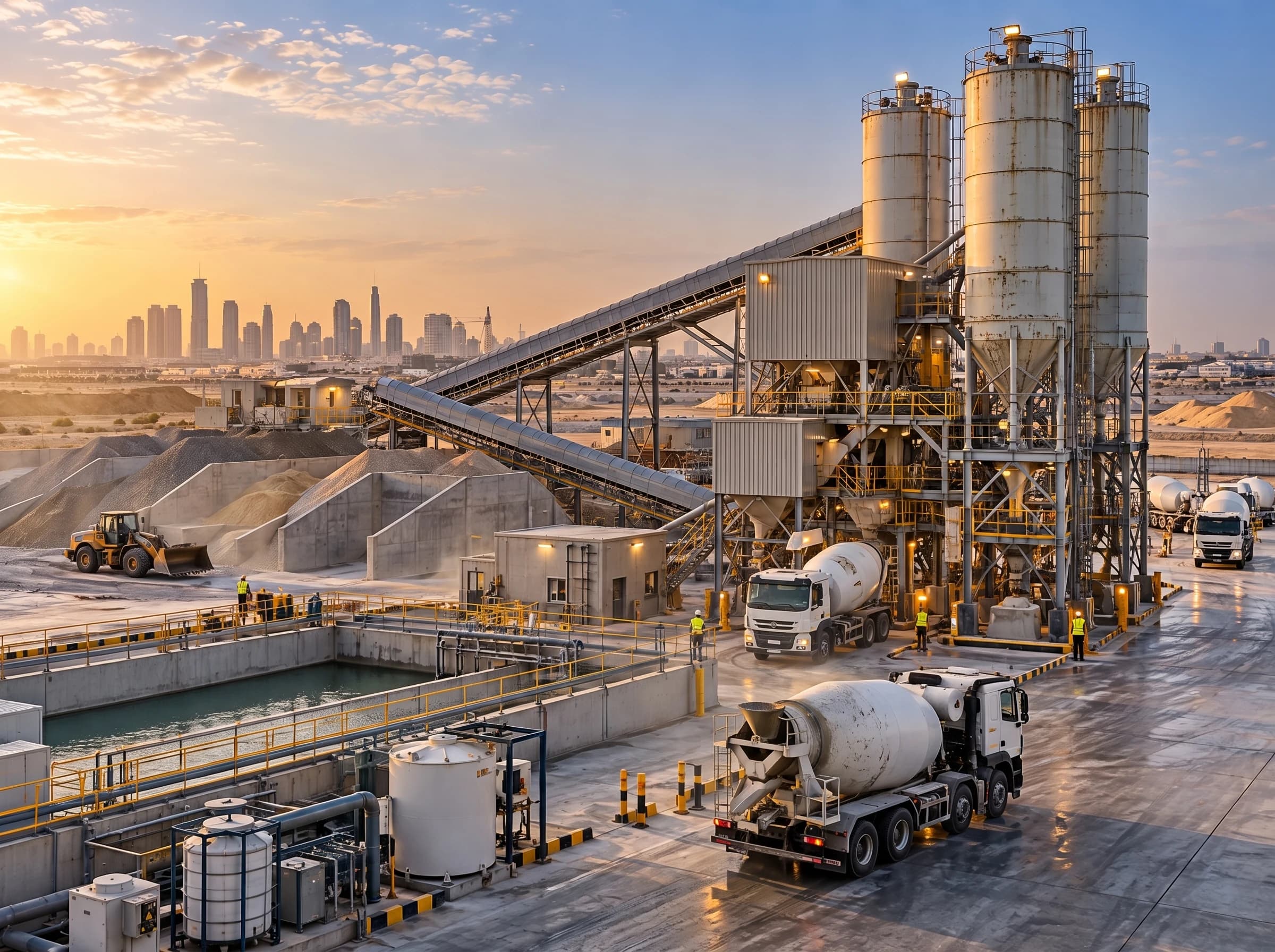 Shafa Ready Mix concrete production